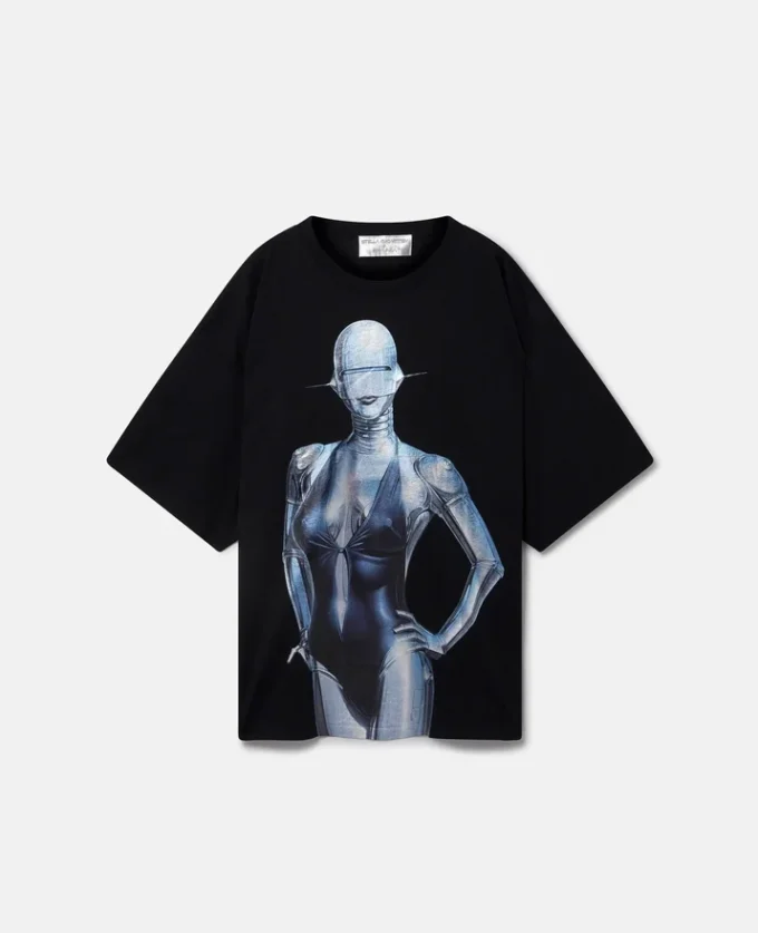 T-shirt oversize in cotone biologico Sexy Robot T-shirt oversize in cotone biologico Sexy Robot