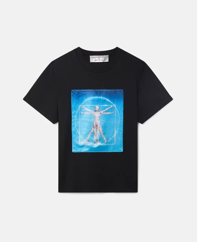 T-shirt oversize in cotone biologico Vitruvian Woman T-shirt oversize in cotone biologico Vitruvian Woman