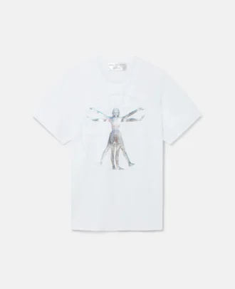 T-shirt oversize in cotone biologico Vitruvian Woman