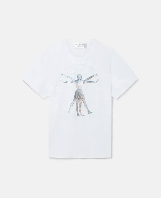 T-shirt oversize in cotone biologico Vitruvian Woman T-shirt oversize in cotone biologico Vitruvian Woman