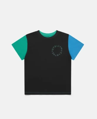 T-shirt oversize in cotone color block
