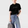 T-shirt oversize in cotone con logo