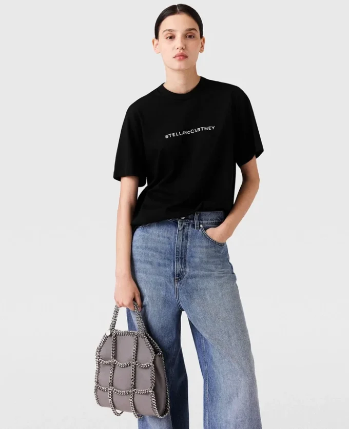 T-shirt oversize in cotone con logo
