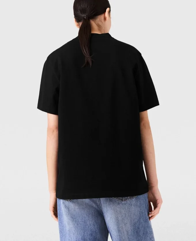 T-shirt oversize in cotone con logo