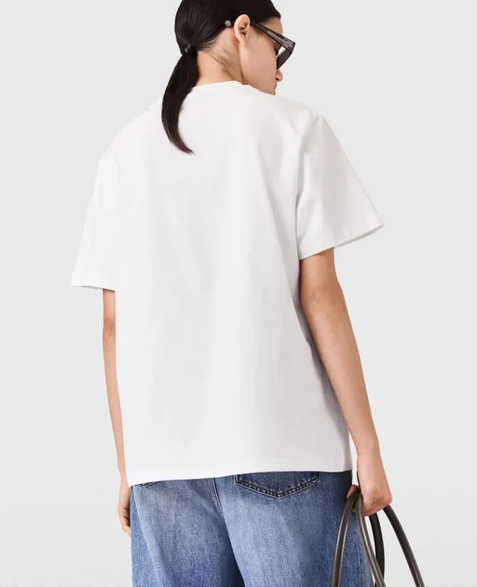 T-shirt oversize in cotone con logo