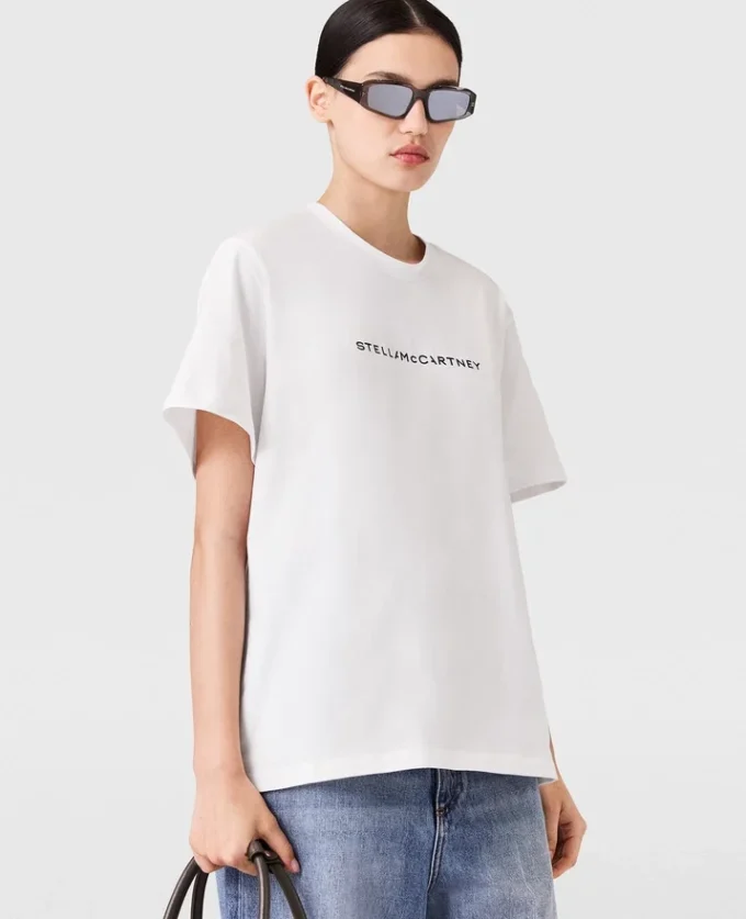 T-shirt oversize in cotone con logo