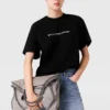 T-shirt oversize in cotone con logo