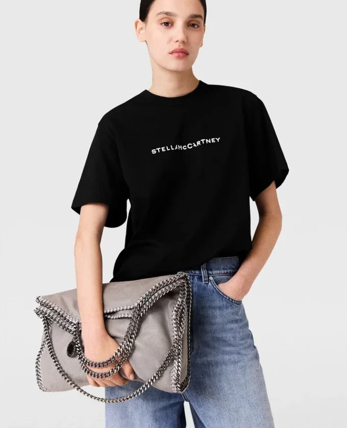 T-shirt oversize in cotone con logo