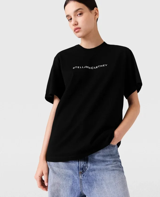 T-shirt oversize in cotone con logo