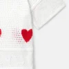 Top a maniche corte con cuore all’uncinetto Top a maniche corte con cuore all’uncinetto