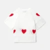 Top a maniche corte con cuore all’uncinetto Top a maniche corte con cuore all’uncinetto