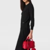 Top a maniche lunghe in maglia compatta Top a maniche lunghe in maglia compatta