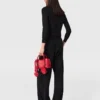 Top a maniche lunghe in maglia compatta Top a maniche lunghe in maglia compatta