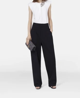 Top senza maniche con catena di cristalli Falabella