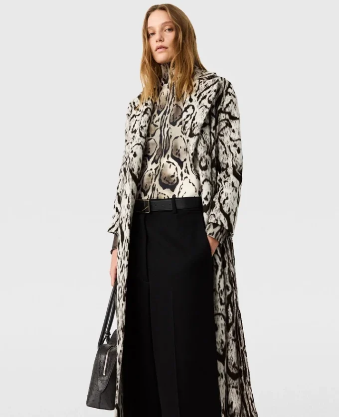 Trench con cintura in jacquard Cloud Leopard Trench con cintura in jacquard Cloud Leopard