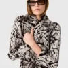 Trench con cintura in jacquard Cloud Leopard Trench con cintura in jacquard Cloud Leopard