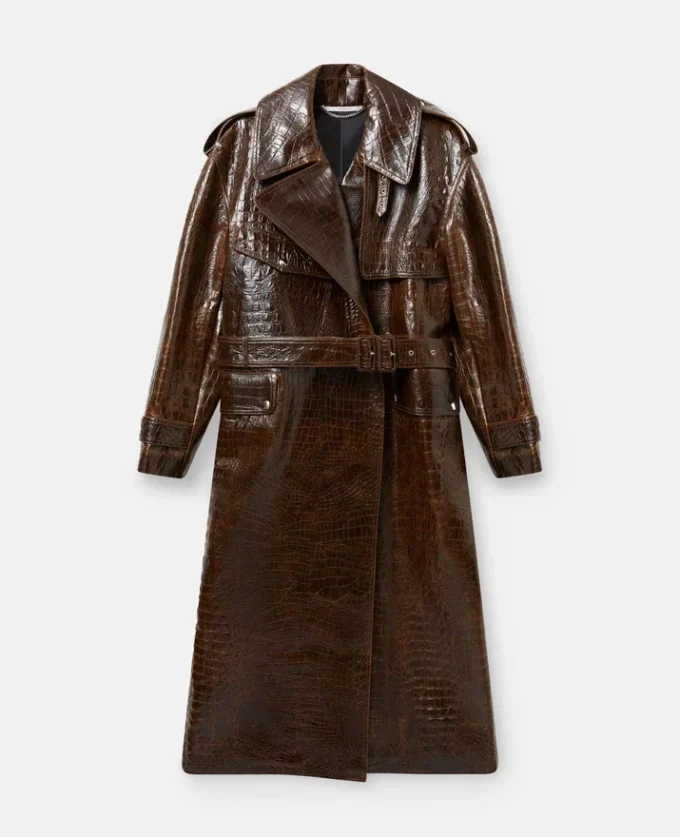 Trench con stampa coccodrillo Trench con stampa coccodrillo