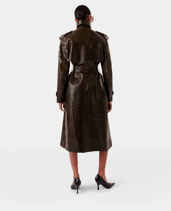 Trench con stampa coccodrillo Trench con stampa coccodrillo
