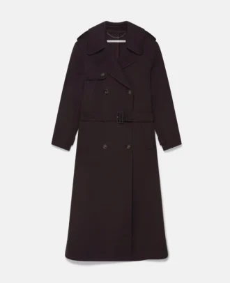 Trench double-face con cintura