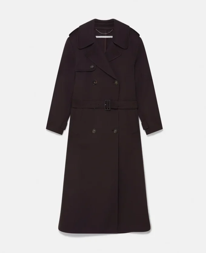 Trench double-face con cintura Trench double-face con cintura