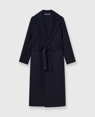 Trench double-face con cintura