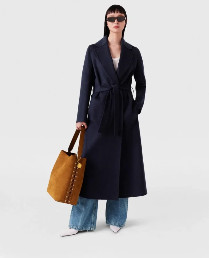 Trench double-face con cintura Trench double-face con cintura