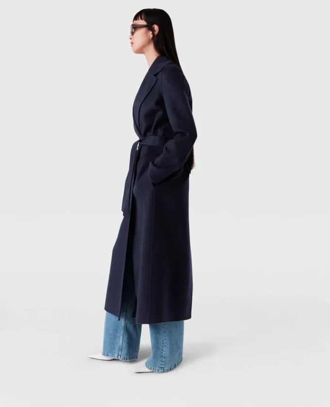 Trench double-face con cintura Trench double-face con cintura