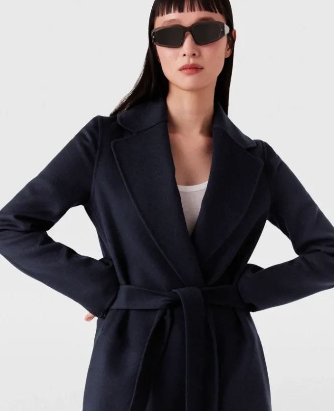 Trench double-face con cintura Trench double-face con cintura