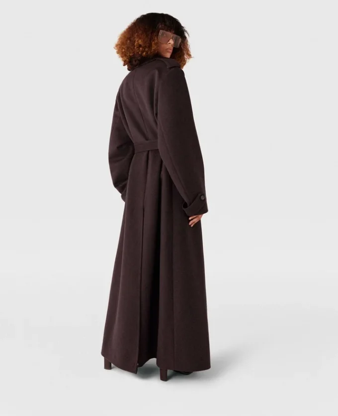 Trench double-face con cintura Trench double-face con cintura