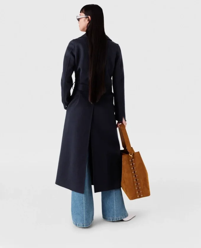 Trench double-face con cintura Trench double-face con cintura