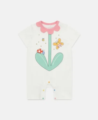 Tuta con stampa floreale