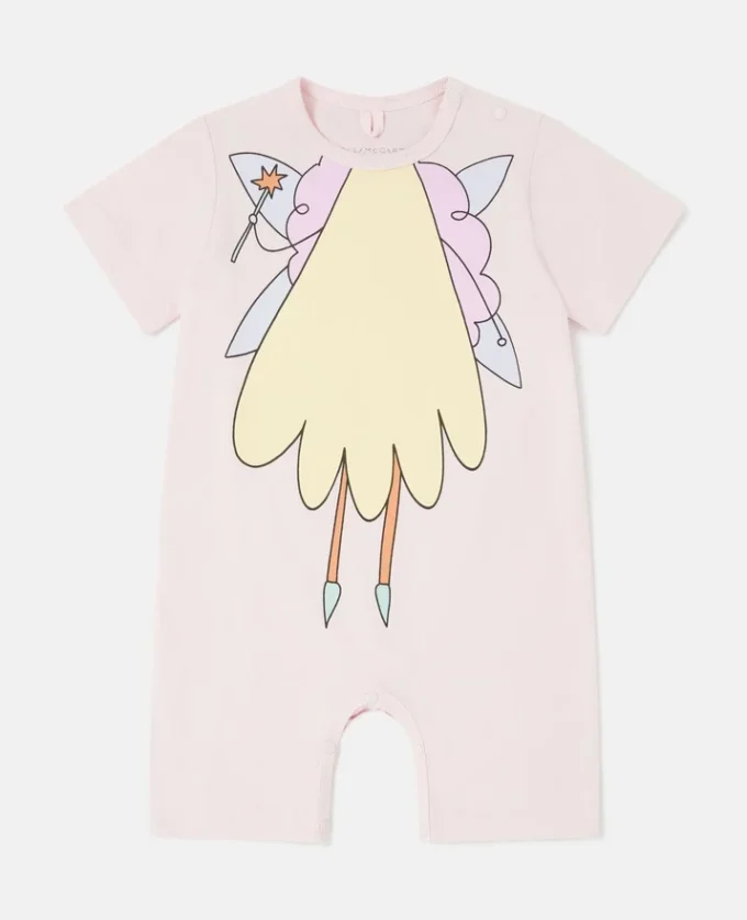 Tutina con grafica Fairy e collo rotondo Tutina con grafica Fairy e collo rotondo