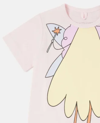Tutina con grafica Fairy e collo rotondo