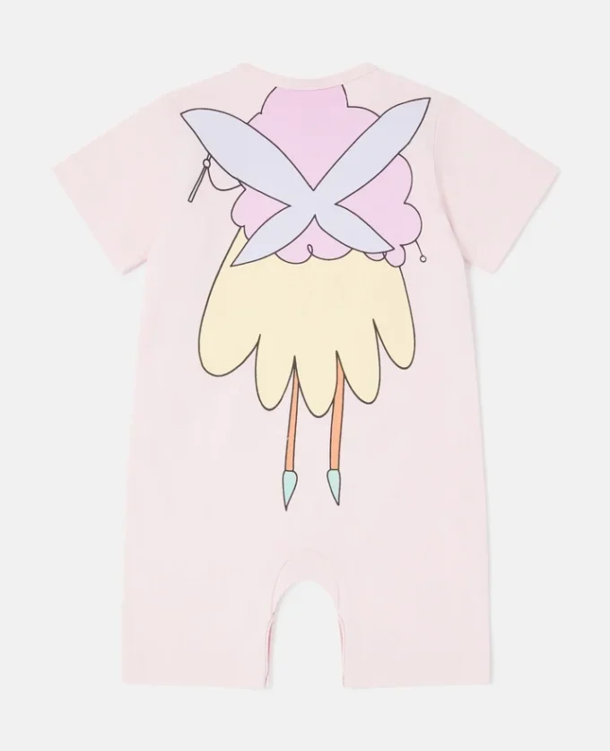 Tutina con grafica Fairy e collo rotondo Tutina con grafica Fairy e collo rotondo