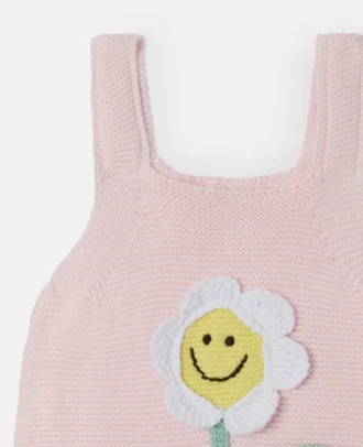 Tutina con ricamo floreale