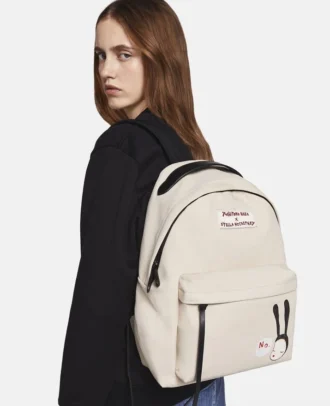 Zaino con stampa Little Black Bunny